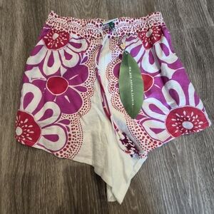 Farm Rio Maia Shorts In Off White Size Xs
